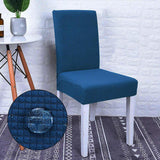 Chair Cover – Herringbone Knit – Stormy Blue