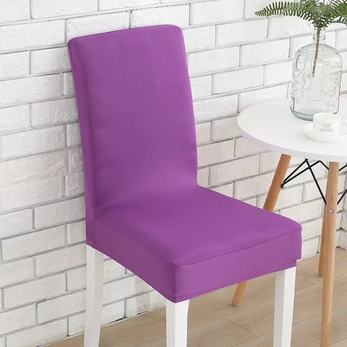 Chair Cover – Velvet Plush – Plum
