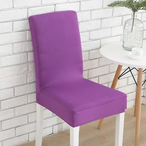 Chair Cover – Velvet Plush – Plum