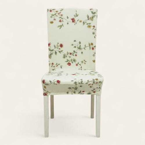 Chair Cover – Wildflower Branch – Ivory Cream