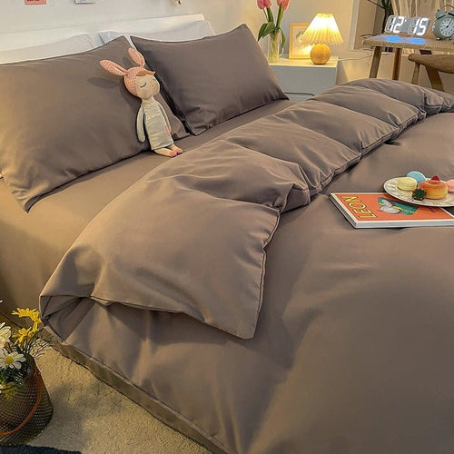 Duvet Cover – Cotton Plain – Warm Stone