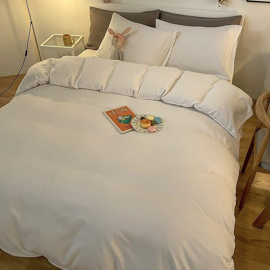 Duvet Cover – Cotton Plain – Pearl White