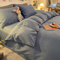 Duvet Cover – Cotton Plain – Lake Blue