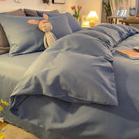 Duvet Cover – Cotton Plain – Lake Blue