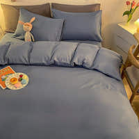 Duvet Cover – Cotton Plain – Lake Blue