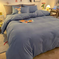Duvet Cover – Cotton Plain – Lake Blue