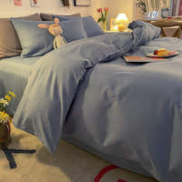 Duvet Cover – Cotton Plain – Lake Blue
