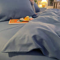Duvet Cover – Cotton Plain – Lake Blue