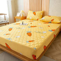 Fitted Sheet – Carrot Print – Honey