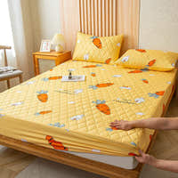 Fitted Sheet – Carrot Print – Honey