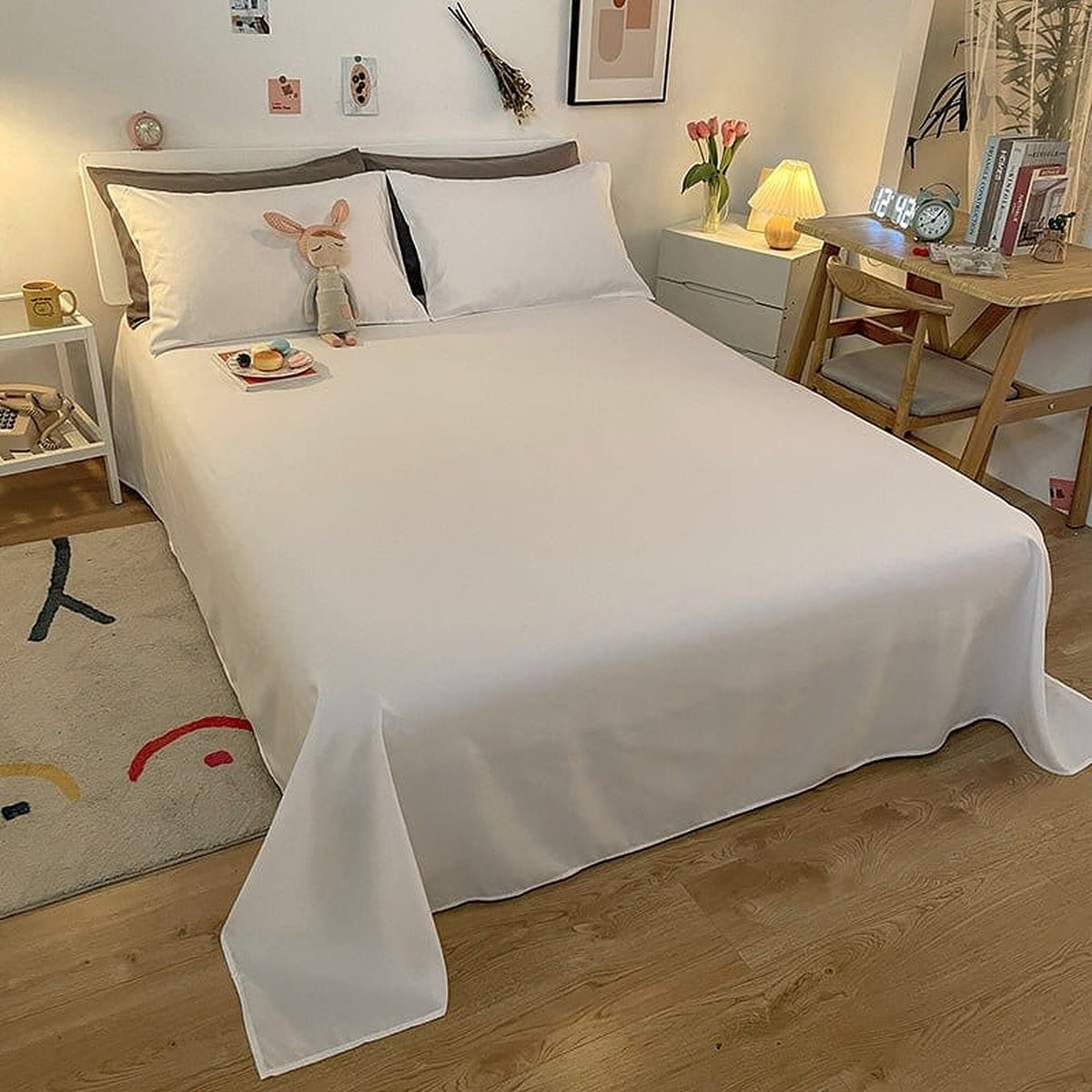Fitted Sheet – Cotton Plain – Ivory Cream