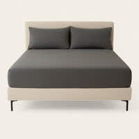 Fitted Sheet – Cotton Plain – Charcoal