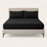 Fitted Sheet – Cotton Plain – Ink Black
