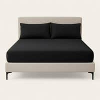 Fitted Sheet – Cotton Plain – Ink Black