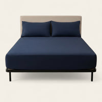 Fitted Sheet – Cotton Plain – Midnight Navy
