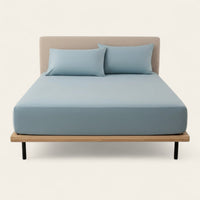 Fitted Sheet – Cotton Plain – Sky Mist