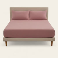 Fitted Sheet – Cotton Plain – Soft Blush