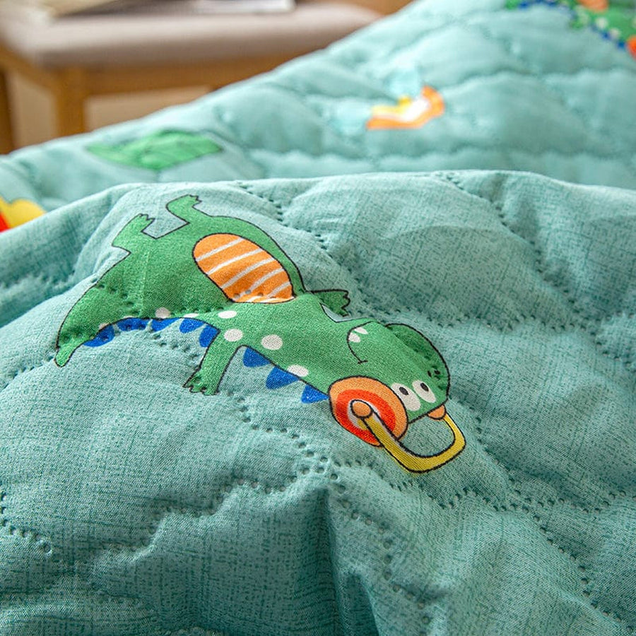 Fitted Sheet – Dinosaur Print – Mint