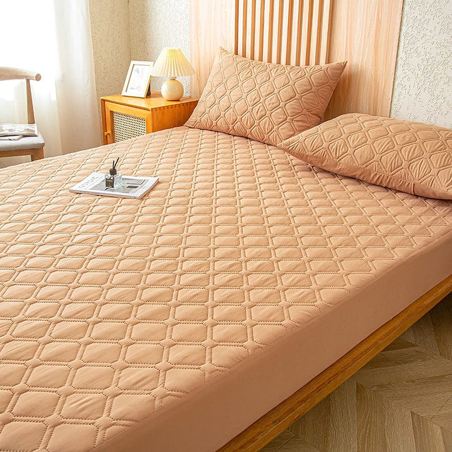 Fitted Sheet – Quilted – Caramel