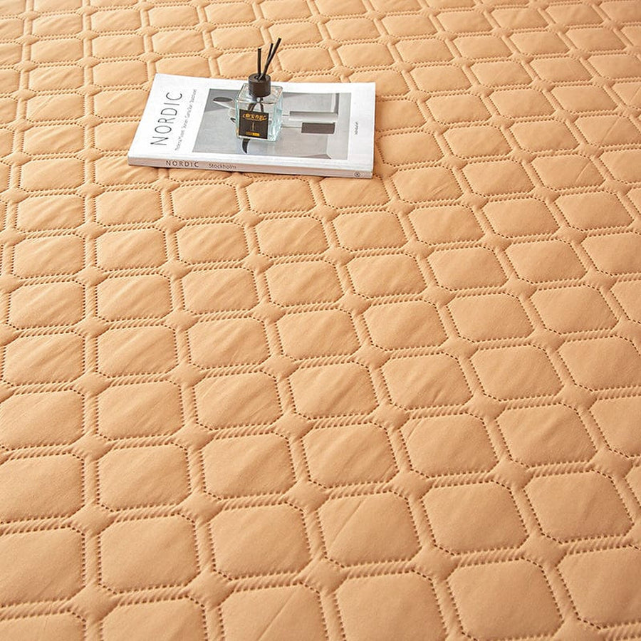 Fitted Sheet – Quilted – Caramel