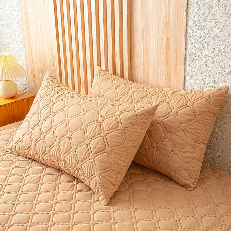 Fitted Sheet – Quilted – Caramel