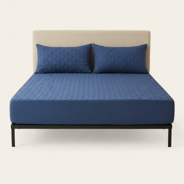 Fitted Sheet – Quilted – Midnight Navy