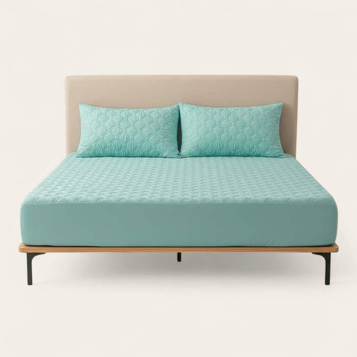 Fitted Sheet – Quilted – Mint