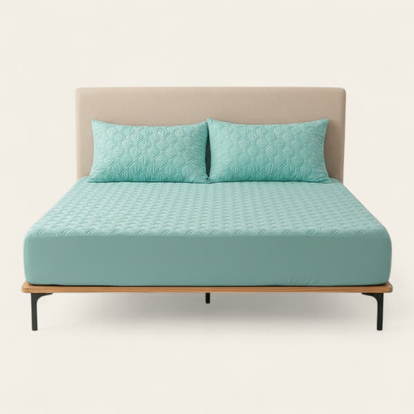 Fitted Sheet – Quilted – Mint
