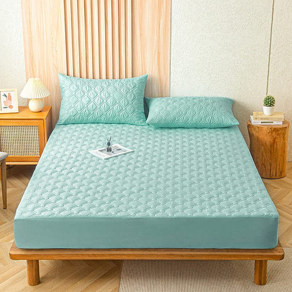 Fitted Sheet – Quilted – Mint