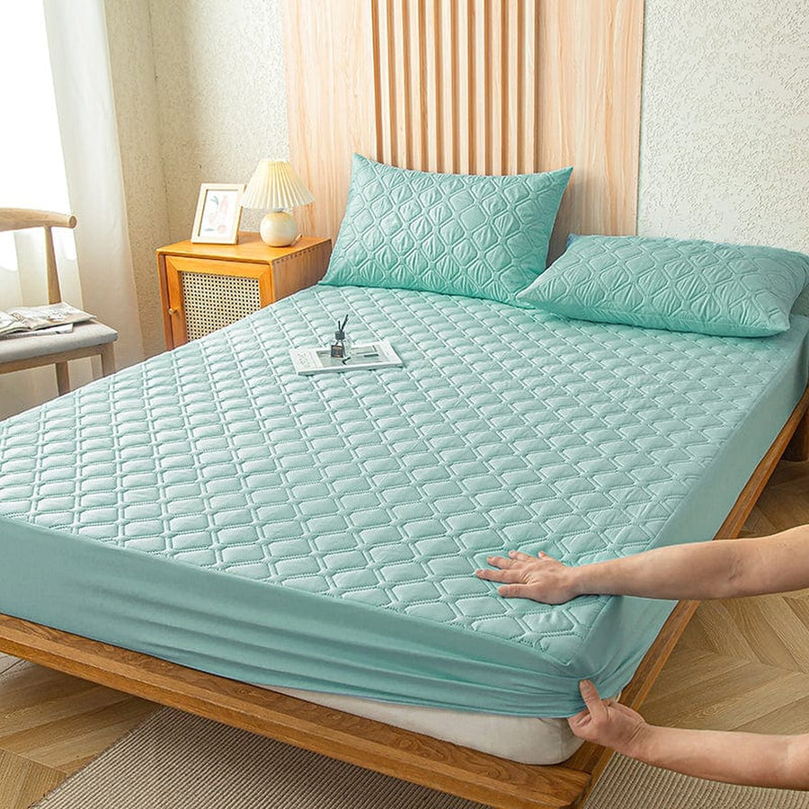 Fitted Sheet – Quilted – Mint