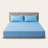 Fitted Sheet – Quilted – Sky Mist