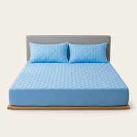 Fitted Sheet – Quilted – Sky Mist