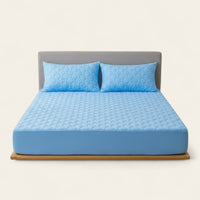 Fitted Sheet – Quilted – Sky Mist