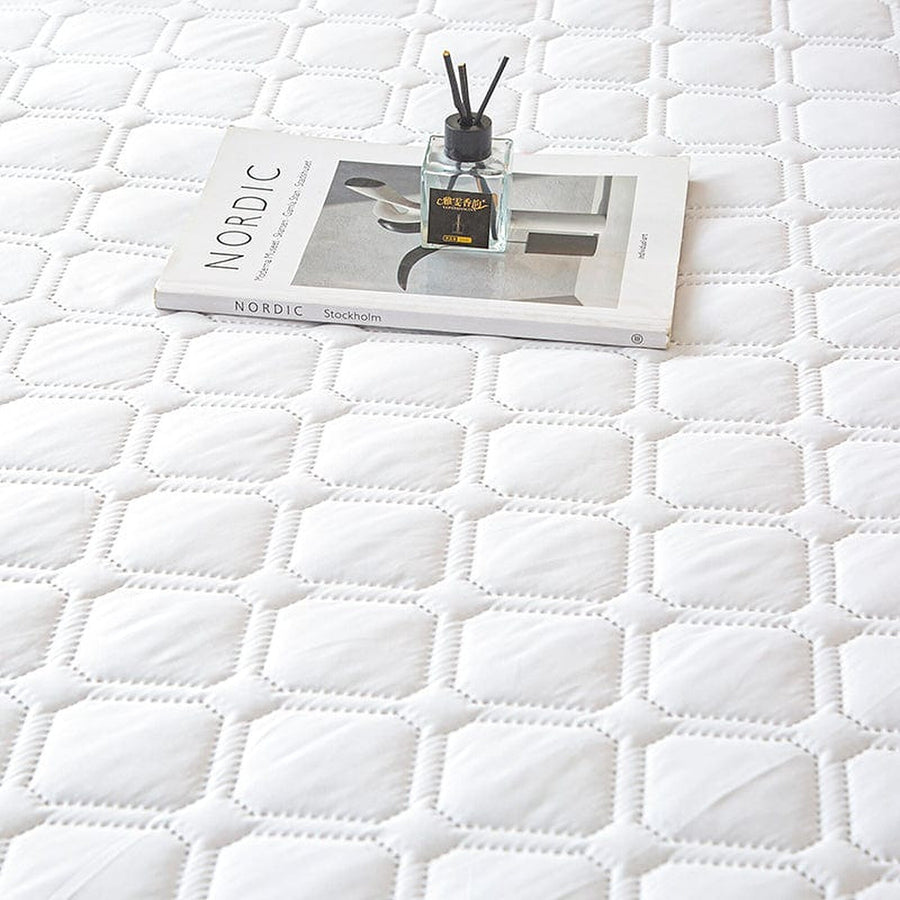 Fitted Sheet – Quilted – Pearl White