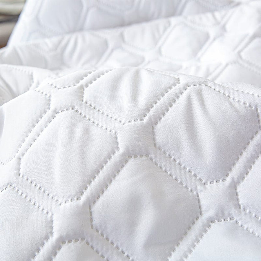 Fitted Sheet – Quilted – Pearl White