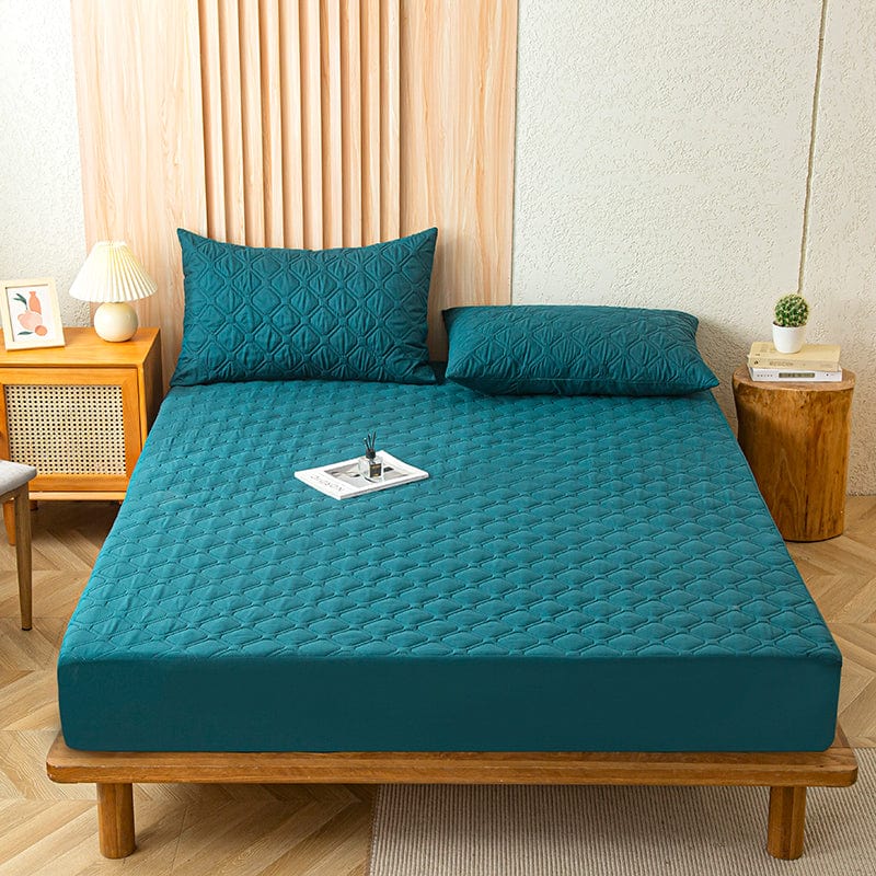 Fitted Sheet – Quilted – Teal