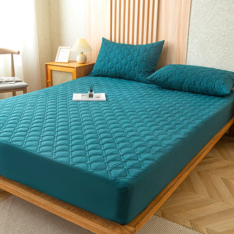 Fitted Sheet – Quilted – Teal