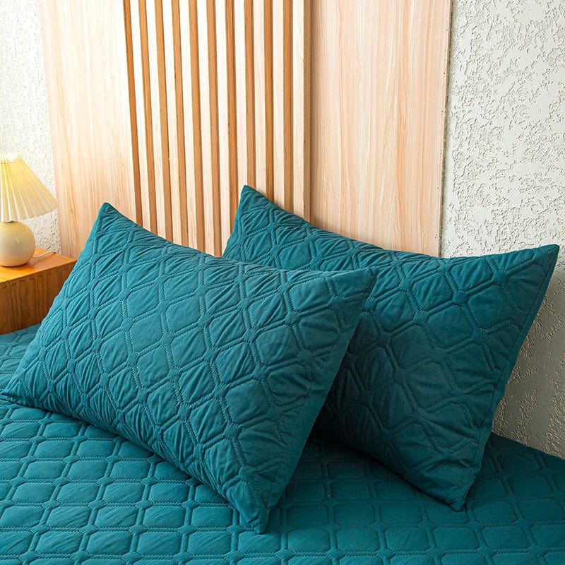 Fitted Sheet – Quilted – Teal