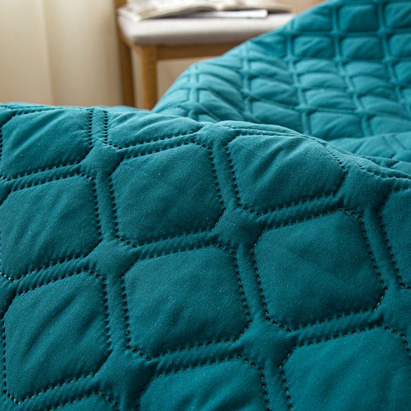 Fitted Sheet – Quilted – Teal