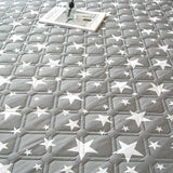 Fitted Sheet – Star Print – Charcoal