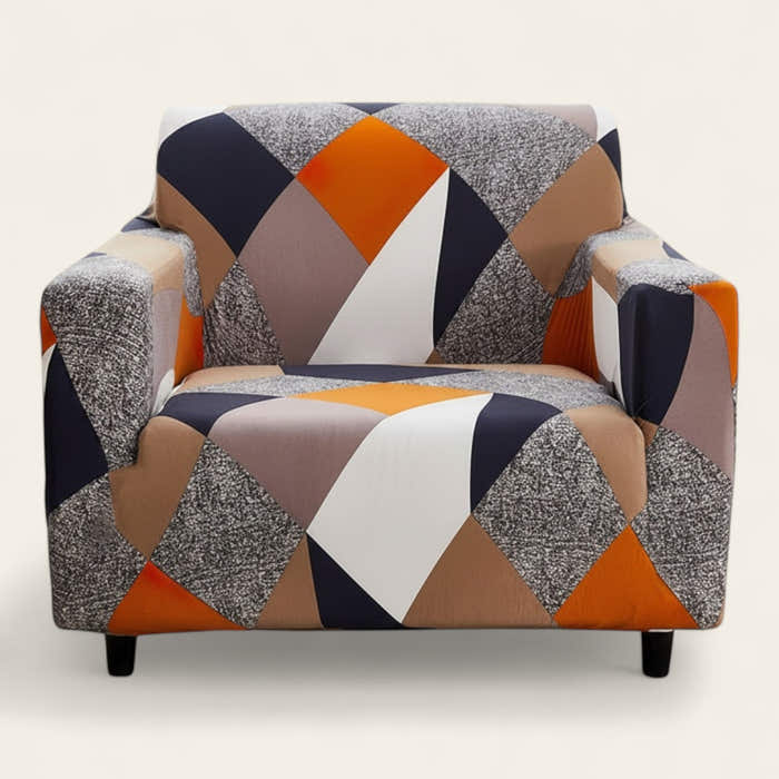 Modern Armchair Cover – Plain – Pearl Grey