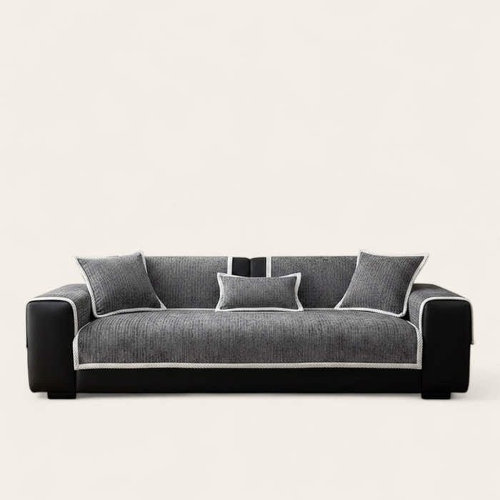 Non-Slip Sofa Cover – Chenille – Charcoal