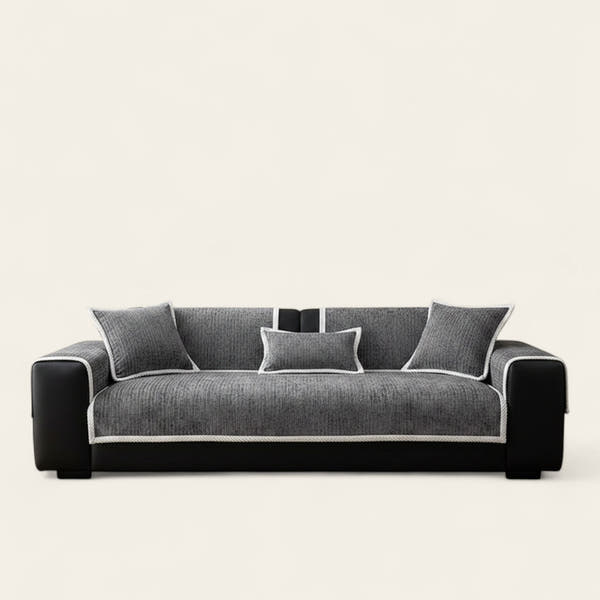 Non-Slip Sofa Cover – Chenille – Charcoal