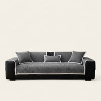 Non-Slip Sofa Cover – Chenille – Charcoal