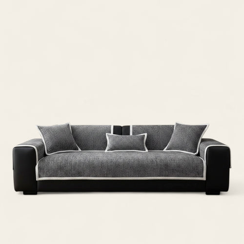 Non-Slip Sofa Cover – Chenille – Charcoal
