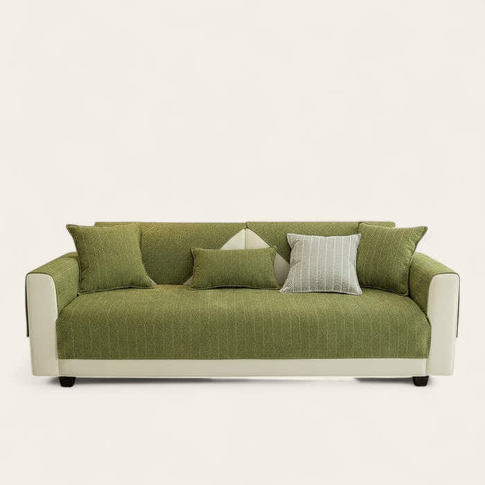 Non-Slip Sofa Cover – Chenille – Moss