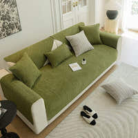 Non-Slip Sofa Cover – Chenille – Moss