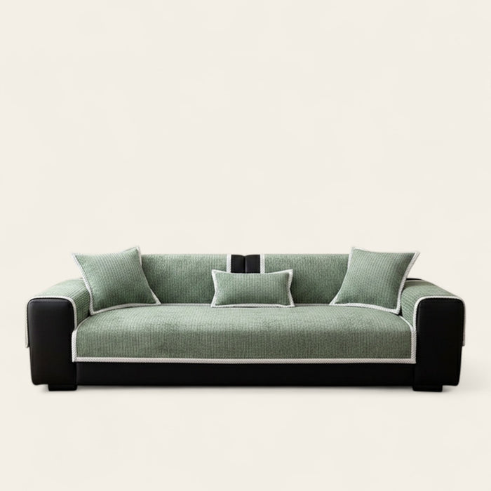 Non-Slip Sofa Cover – Chenille – Sage Mist