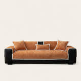 Non-Slip Sofa Cover – Chenille – Terracotta