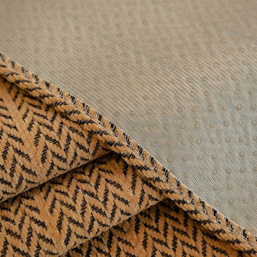 Non-Slip Sofa Cover – Corduroy Knit – Caramel